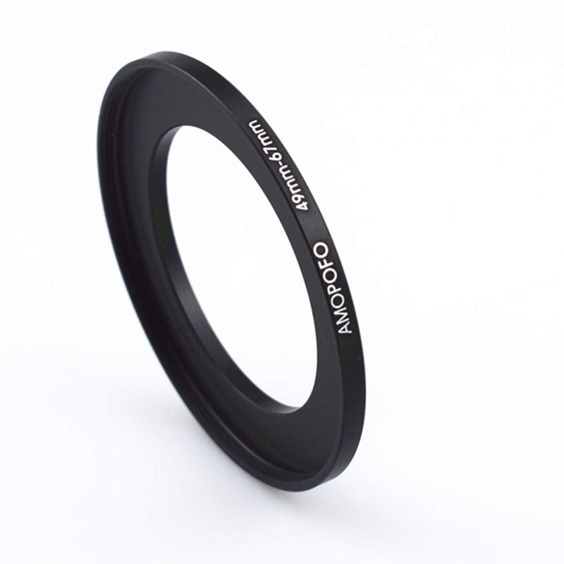 Amopofo Metal Step Up Ring Adapter 49mm to 67mm Step-Up Lens Adapter Ring for Filters, Made of CNC Machined Space Aluminum with Matte Black Electroplated Finish - Image 2
